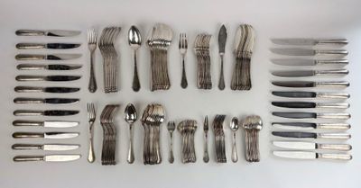 a lot of different types of silverware on the table