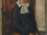 une image d'un tableau représentant une femme assise sur une chaise