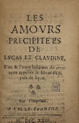 AMOURS PRÉCIPITÉES DE LUCAS ET CLAUDINE (Les), l'un et l'aut…