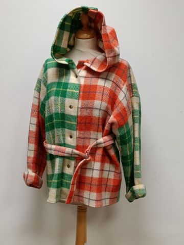 CASTELBAJAC KO and CO. Veste à capuche (transformable), à carreau
