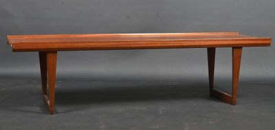 an image of a wooden table on a grey background