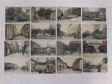 an old photo of a bunch of old photos of a town