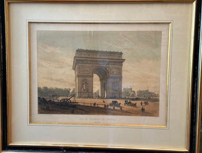 tableau représentant une vue de l'Arc de Triomphe à Paris