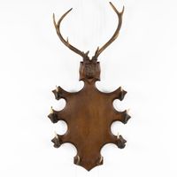 Porte-manteau mural ou porte-vêtements orné de bois de cerf,… (photo 3)