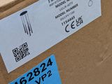 a box with a label on it sitting on a table