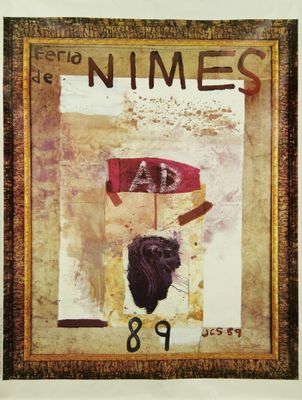 Julian SCHNABEL (né en 1951) d'après. Féria de Nîmes 89. Aff…
