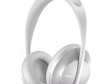 a pair of white headphones sitting on top of each other