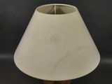 an image of a lamp with a white shade on it