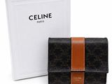Portefeuille Celinee noir et beige