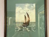 a picture of a sailboat floating in the water