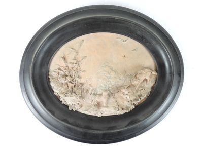 Augustin-François ALLELIT (1825-1865 Orléans) : Loup et mout…