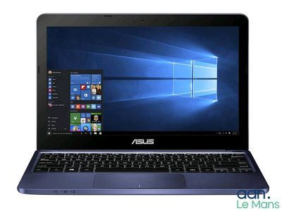 the asus laptop is open and ready to use