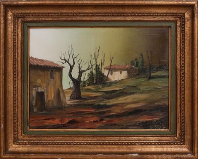 Gilbert BRIA (1933-2020). Paysage arboré.