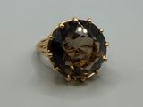 an image of a ring with a smoky smokey quartz stone
