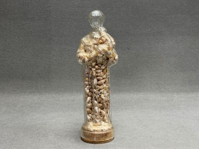 Bonbon John Tavernier : Flacon en verre soufflé moulé figura…