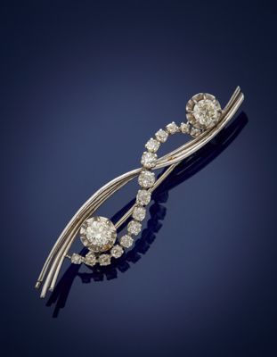 a diamond broochle, by cartier