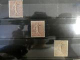 a picture of a collection of stamps on a table