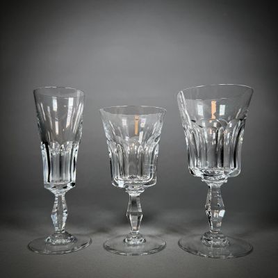 BACCARAT Modèle Polignac Service de verres comprenant 9 coup…
