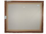 an image of a wooden frame with a mirror on it
