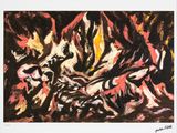 an image of a painting of a man and a woman in a cave