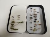 many different types of flies in this case