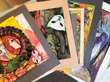 a lot of cards that are on a table