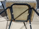 two chairs that are sitting next to each other on the floor