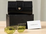 versa versa versa versa sunglasses in yellow with black case