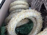 a box filled with a bunch of rope wrapped around a christmas tree
