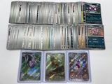 a close up of a bunch of cards sitting on top of a table