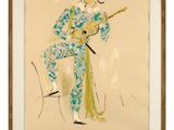 une image représentant une peinture d'une femme jouant de la guitare