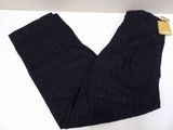 a close up of a pair of black pants on a table