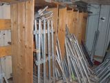 a room that has a bunch of metal pipes in it