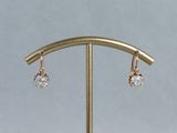 gros plan d'une paire de boucles d'oreilles sur un support