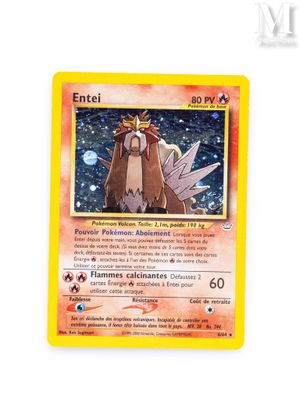 a close up of a pokemon card on a white surface