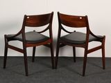 pair of mid century danish teak dining chairs
