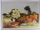 a picture of a painting on the wall of a house