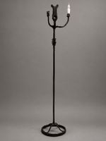 Michel FROMENT (né en 1951) Lampadaire "Petit cochon" en mét… (photo 3)