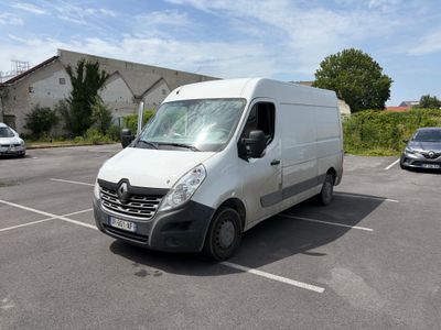 a white van that is parked in a parking lot