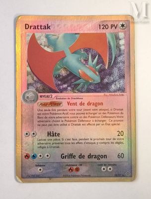 a close up of a pokemon card on a table