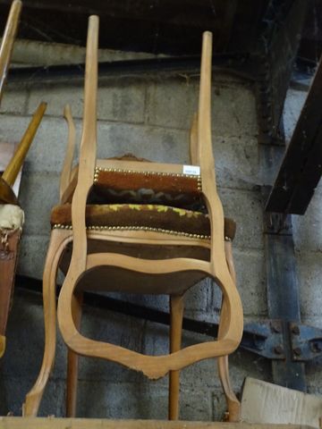 2 chaises de chambre « Coquille » début 20ème