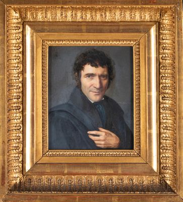 Leonard SCHMIT (XIXe) Portrait de l'artiste par lui-même