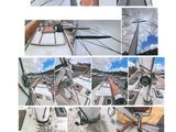 des photos d'un voilier sous différents angles