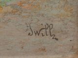 an image of a close up of a painting on a wall