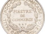 a close up of a coin on a white background