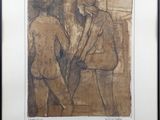 an image of a drawing of two men standing next to each other