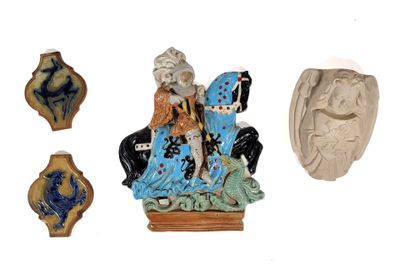 Roger GUERIN (1896-1954) Ensemble comprenant DEUX CARREAUX e…