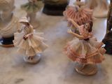 many figurines that are sitting on a table