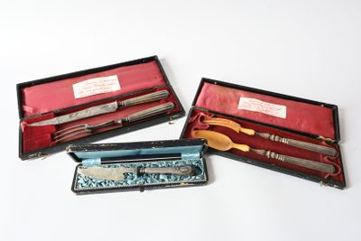 three different types of knives in a case