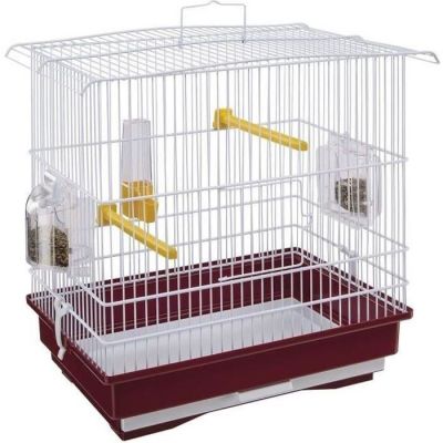 1033 / Cage pour oiseaux rouge et blanc - FERPLAST - G…